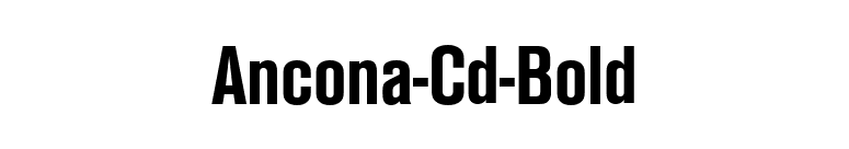Ancona-Cd-Bold font preview