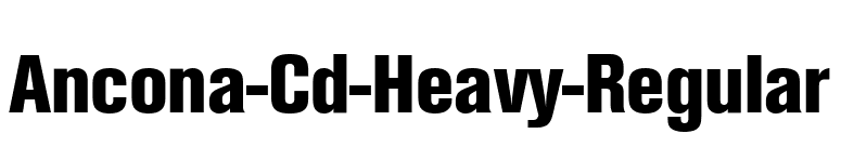 Ancona-Cd-Heavy-Regular font preview