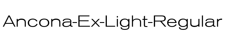 Ancona-Ex-Light-Regular font preview