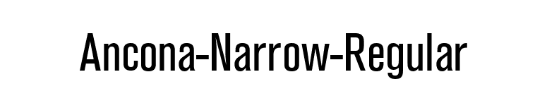 Ancona-Narrow-Regular font preview