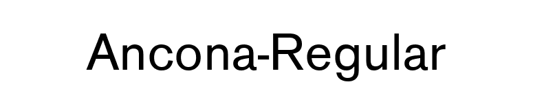 Ancona-Regular font preview