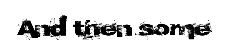 And then some font preview