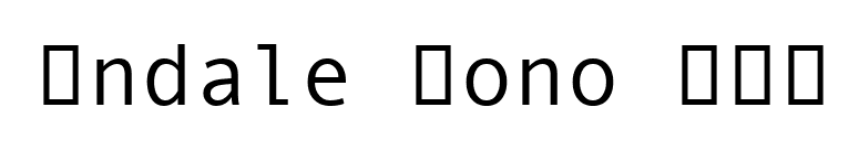 Andale Mono IPA font preview