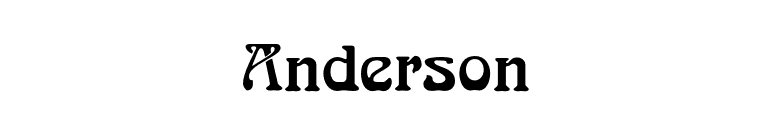 Anderson font preview