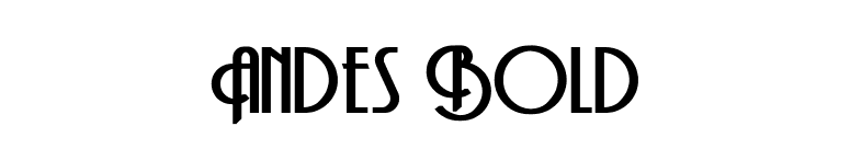Andes Bold font preview