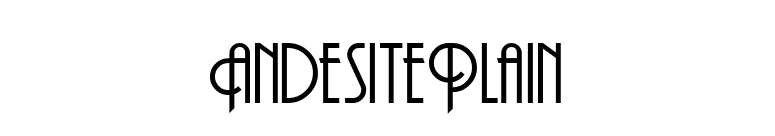 AndesitePlain font preview