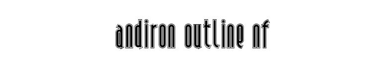 Andiron Outline NF font preview