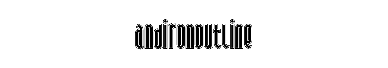 AndironOutline font preview