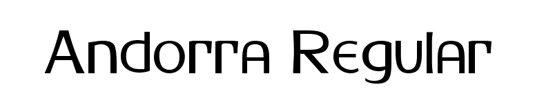 Andorra Regular font preview