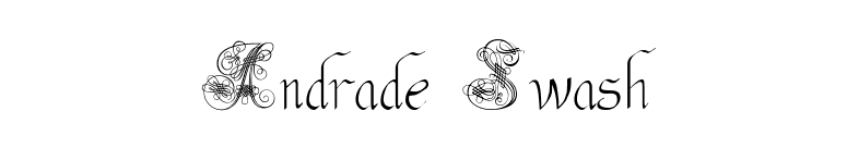 Andrade Swash font preview