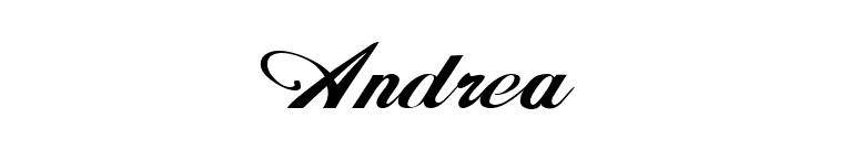 Andrea font preview