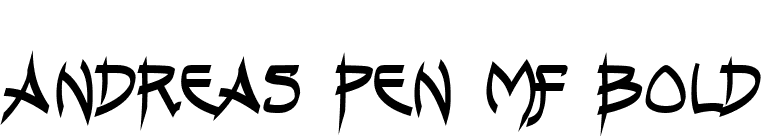 Andreas Pen MF Bold font preview