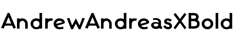 AndrewAndreasXBold font preview