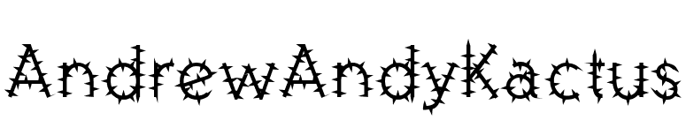 AndrewAndyKactus font preview