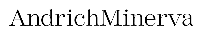 AndrichMinerva font preview