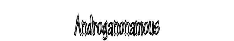 Androganonamous font preview