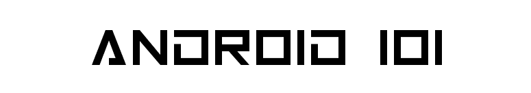 Android 101 font preview