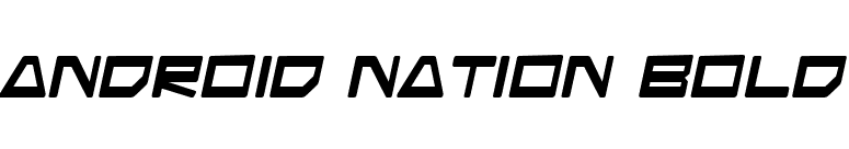 Android Nation Bold font preview