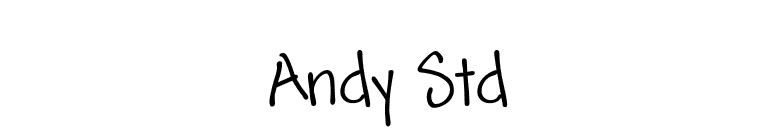 Andy Std font preview