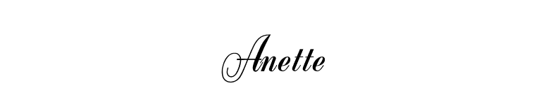 Anette font preview