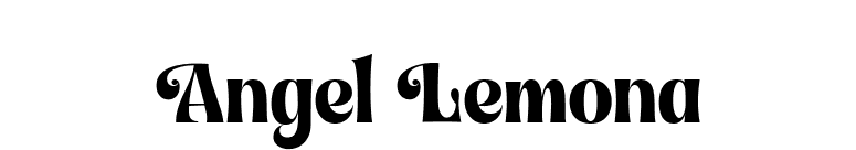 Angel Lemona font preview