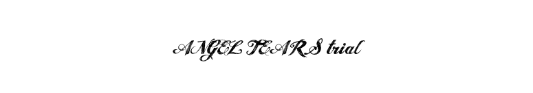ANGEL TEARS trial font preview