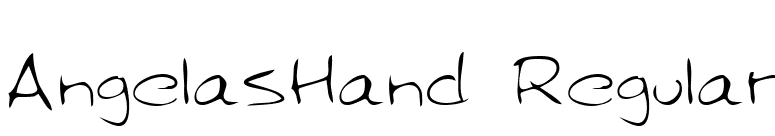 AngelasHand Regular font preview