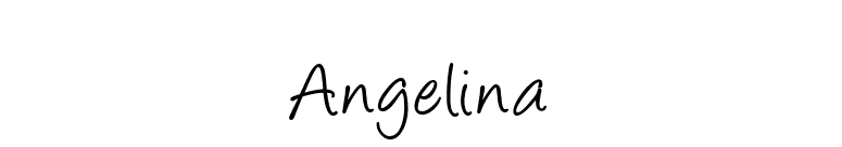 Angelina font preview