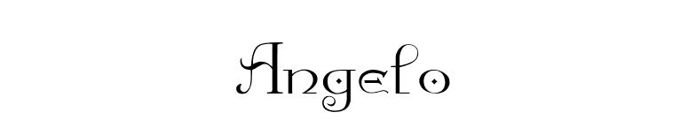 Angelo font preview