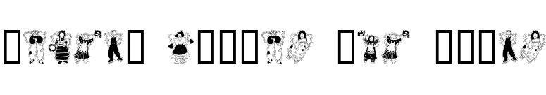 Angels around the world font preview