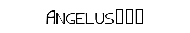 Angelusâ„¢ font preview