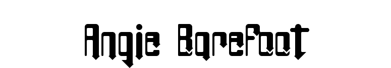 Angie BareFoot font preview
