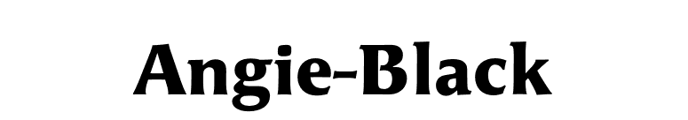 Angie-Black font preview