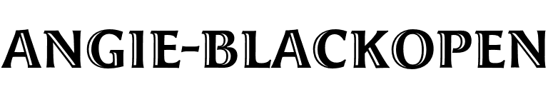 Angie-BlackOpen font preview