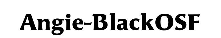 Angie-BlackOSF font preview