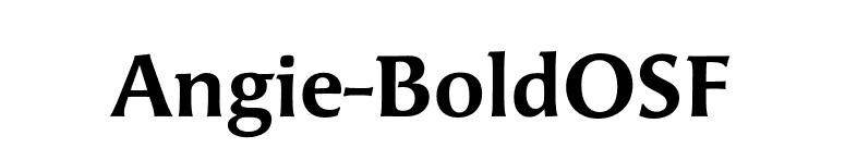 Angie-BoldOSF font preview