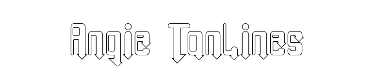 Angie TanLines font preview