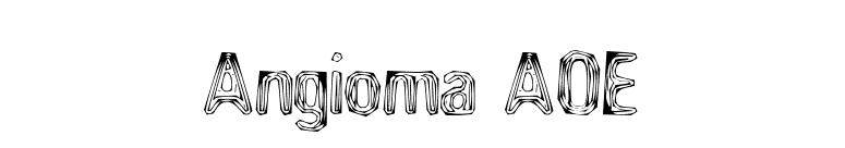 Angioma AOE font preview