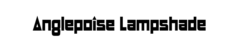 Anglepoise Lampshade font preview