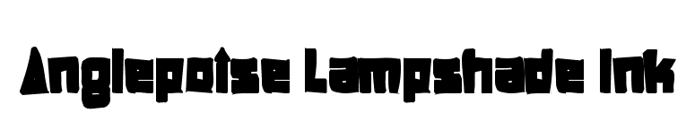 Anglepoise Lampshade Ink font preview