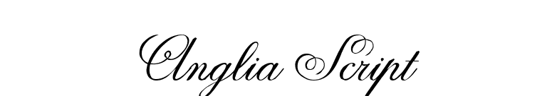 Anglia Script font preview