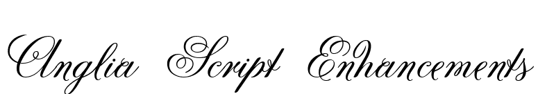 Anglia Script Enhancements font preview