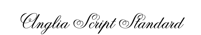 Anglia Script Standard font preview