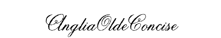 AngliaOldeConcise font preview