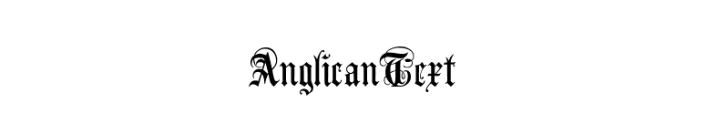 AnglicanText font preview