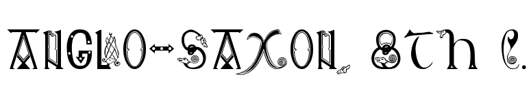 Anglo-Saxon, 8th c. font preview