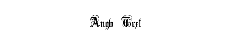Anglo Text font preview