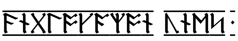 AngloSaxon Runes 1 font preview