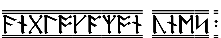 AngloSaxon Runes 2 font preview