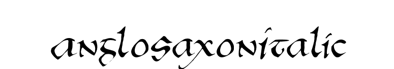 AngloSaxonItalic font preview